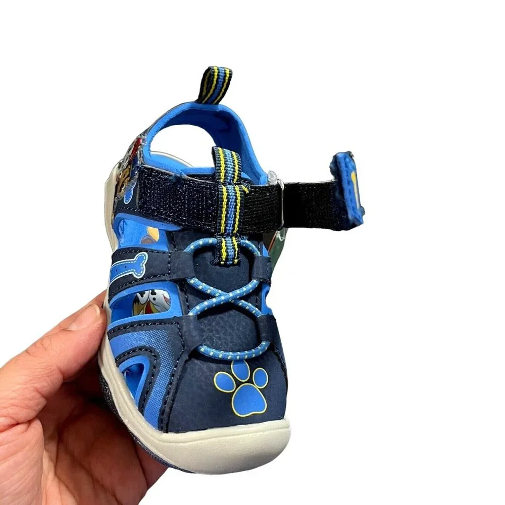 Nickelodeon Paw Patrol Baby Toddler Boys Sport Sandals Size 6 Blue Light Up‎